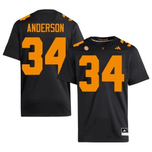Zay Anderson #34 Mens Black College Football University Of Tennessee Official Jerseys 467643-144