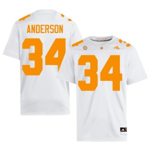 Zay Anderson White College Football #34 Replica University Of Tennessee Men Jerseys 292738-326