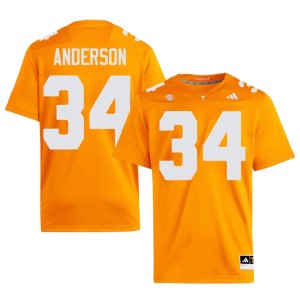 Zay Anderson College Football Men's University #34 Orange TN Jerseys 716293-997