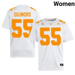 Antoni Ogumoro #55 Embroidery UT White Women's College Football Jerseys 488159-388