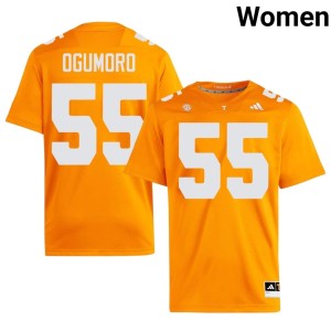 Antoni Ogumoro Women's College Football #55 The Varsity NCAA Orange Jersey 925535-735