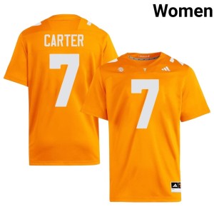 Arion Carter Womens Game Orange #7 Volunteers College Football Jerseys 153542-857