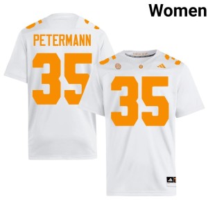Ben Petermann Official White #35 UT Vols College Football Womens Jerseys 791094-386