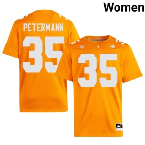 Ben Petermann College Football Women's #35 Official Tenn Vols Orange Jersey 430738-545