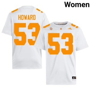 Blake Howard Replica UT Vols Women's College Football #53 White Jerseys 363086-999