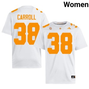 Brayden Carroll Women's Player #38 College Football White The Volunteer State Jersey 518014-789