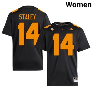 Braylon Staley University Tennessee College Football Womens Black #14 Jersey 837789-488