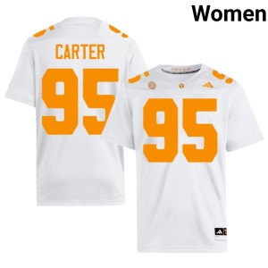 Breeze Carter #95 Tennessee Official Womens College Football White Jerseys 730445-620