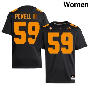Charlie Powell III #59 Volunteers NCAA Women's Black College Football Jerseys 334254-511
