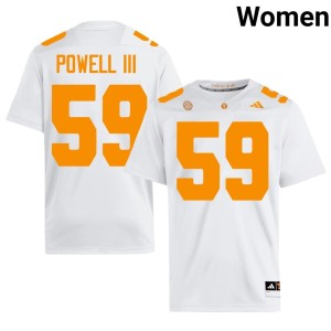 Charlie Powell III Replica The Volunteer State College Football #59 Women's White Jersey 286648-153