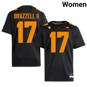 Chris Brazzell II #17 Women's Black Stitched College Football VOL Jersey 541314-553