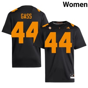 Christian Gass TN Volunteers Womens Black College Football Stitched #44 Jerseys 327877-628