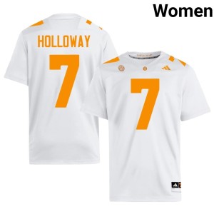 Condredge Holloway College Football Official Big Orange Women #7 White Jerseys 239405-263