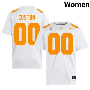 Custom Women White #00 Limited VOL College Football Jerseys 347334-543