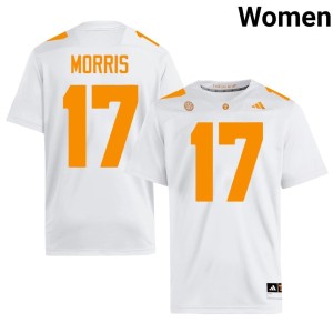 Daune Morris #17 University VOL White College Football Women Jersey 554805-191