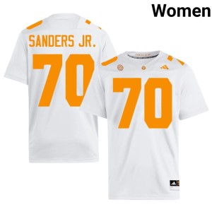 David Sanders Jr. Womens College Football #70 Replica White UT Vols Jerseys 752148-658