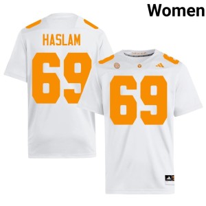 Donovan Haslam College Football #69 2026-27 White Womens Tenn Vols Jersey 923957-653