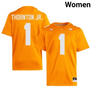 Dont'e Thornton Jr. Womens Orange UT Vols College Football #1 Player Jersey 210214-805