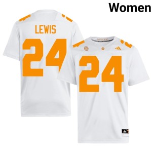 Dylan Lewis White Women's Replica #24 The Varsity College Football Jersey 503103-435