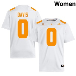 Ethan Davis #0 Official White College Football UT Womens Jerseys 755913-763