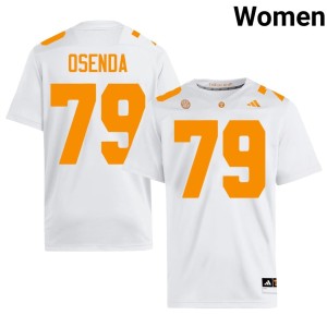 Gabriel Osenda #79 Embroidery Womens College Football White TN Jersey 273810-676