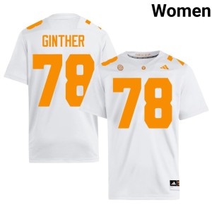Gage Ginther VOL College Football NCAA White Women's #78 Jersey 746324-368