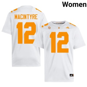 George MacIntyre White Womens Limited Tenn Vols College Football #12 Jerseys 963473-122