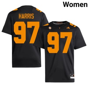 Hezekiah Harris College Football #97 High School Women's Black VOL Jerseys 431687-637