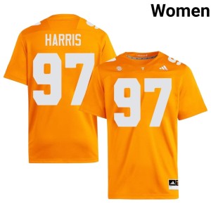 Hezekiah Harris Volunteers Alumni Orange College Football #97 Women Jersey 456842-281