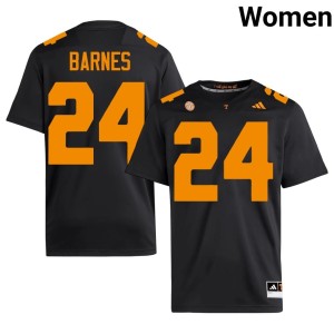 Hunter Barnes Women Official Tenn Vols #24 Black College Football Jersey 560518-868