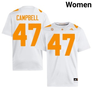Isaiah Campbell #47 White High School College Football Tennessee Vols Women Jerseys 406881-249