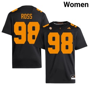 Jackson Ross Black Women's #98 Stitched The Volunteer State College Football Jerseys 430811-253