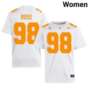 Jackson Ross White College Football NCAA Women's #98 TN Volunteers Jerseys 123657-268