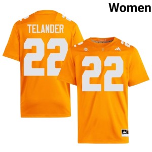 Jeremiah Telander Orange #22 College Football Limited UTK Women's Jersey 497739-514
