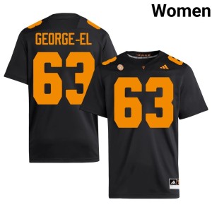 Jeremy George-El TN Womens Black Official #63 College Football Jersey 457386-972