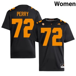 Jesse Perry Tennessee Volunteers Stitched #72 Black Women College Football Jerseys 405047-960