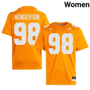 John Henderson #98 Game Orange College Football UT Vols Women's Jersey 711918-575