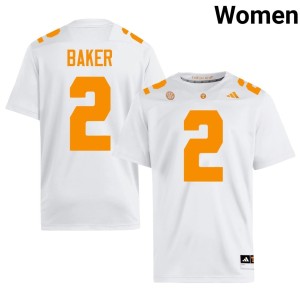 Justin Baker College Football UTK White Alumni #2 Women's Jerseys 226504-288