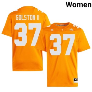 Kedric Golston II Orange Womens NCAA College Football Tennessee #37 Jerseys 662595-933
