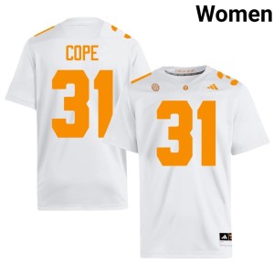 Lane Cope Replica TN Vols College Football Women White #31 Jerseys 140200-400