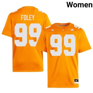 Logan Foley Orange Stitched Women's UT Volunteers College Football #99 Jersey 495790-260
