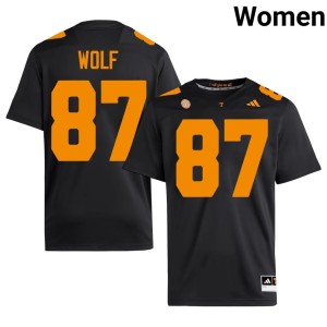 Luca Wolf UT Volunteers Limited #87 Black Women College Football Jerseys 108241-817