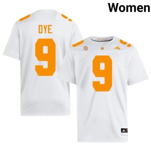 Mariyon Dye Embroidery UT College Football Women's White #9 Jersey 135988-855