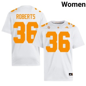Nathan Roberts TN Volunteers #36 College Football White Women High School Jerseys 508164-827