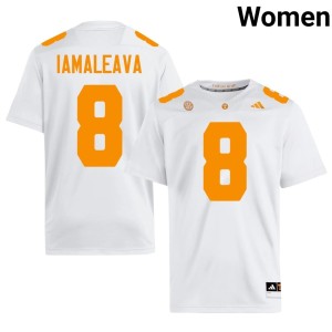 Nico Iamaleava Women Official TN #8 College Football White Jerseys 319282-184