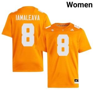 Nico Iamaleava Women NCAA College Football #8 Orange VOL Jerseys 163121-546