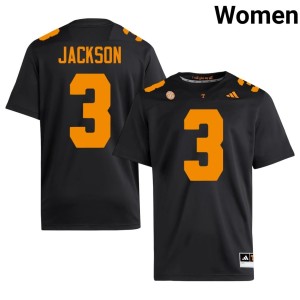 Radarious Jackson Tennessee #3 College Football Women Limited Black Jersey 797371-954