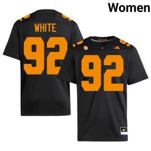 Reggie White College Football Replica #92 Tenn Vols Women's Black Jersey 667426-121