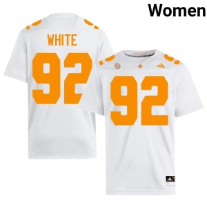 Reggie White #92 White Official Women's College Football Big Orange Jersey 975266-757