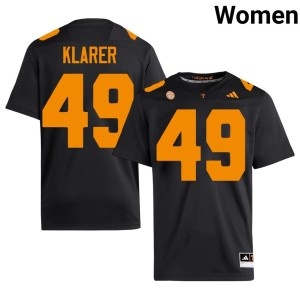Rudy Klarer Black Women College Football Tenn #49 Embroidery Jersey 592672-944